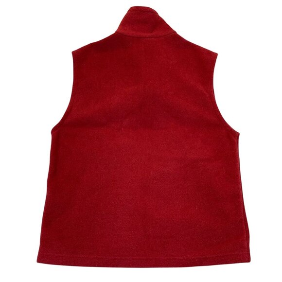 Columbia Women's Vest Small with Pockets Red Fleece Zip-Up - Picture 2 of 13